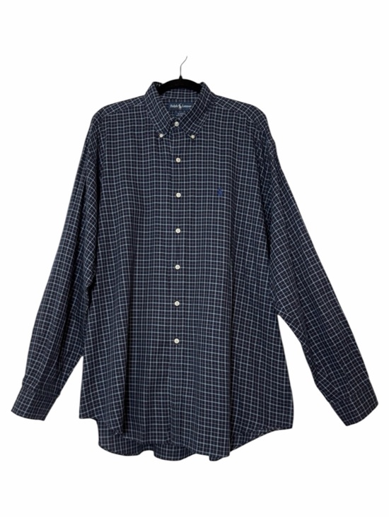 Ralph Lauren Other - Ralph Lauren Blake XL Blue Plaid Cotton Button Down Shirt Pony Logo Men's